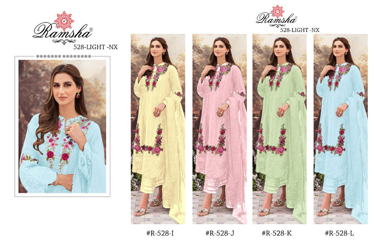 Ramsha R 528 Wholesale Pakistani Salwar Suits Georgette Catalog